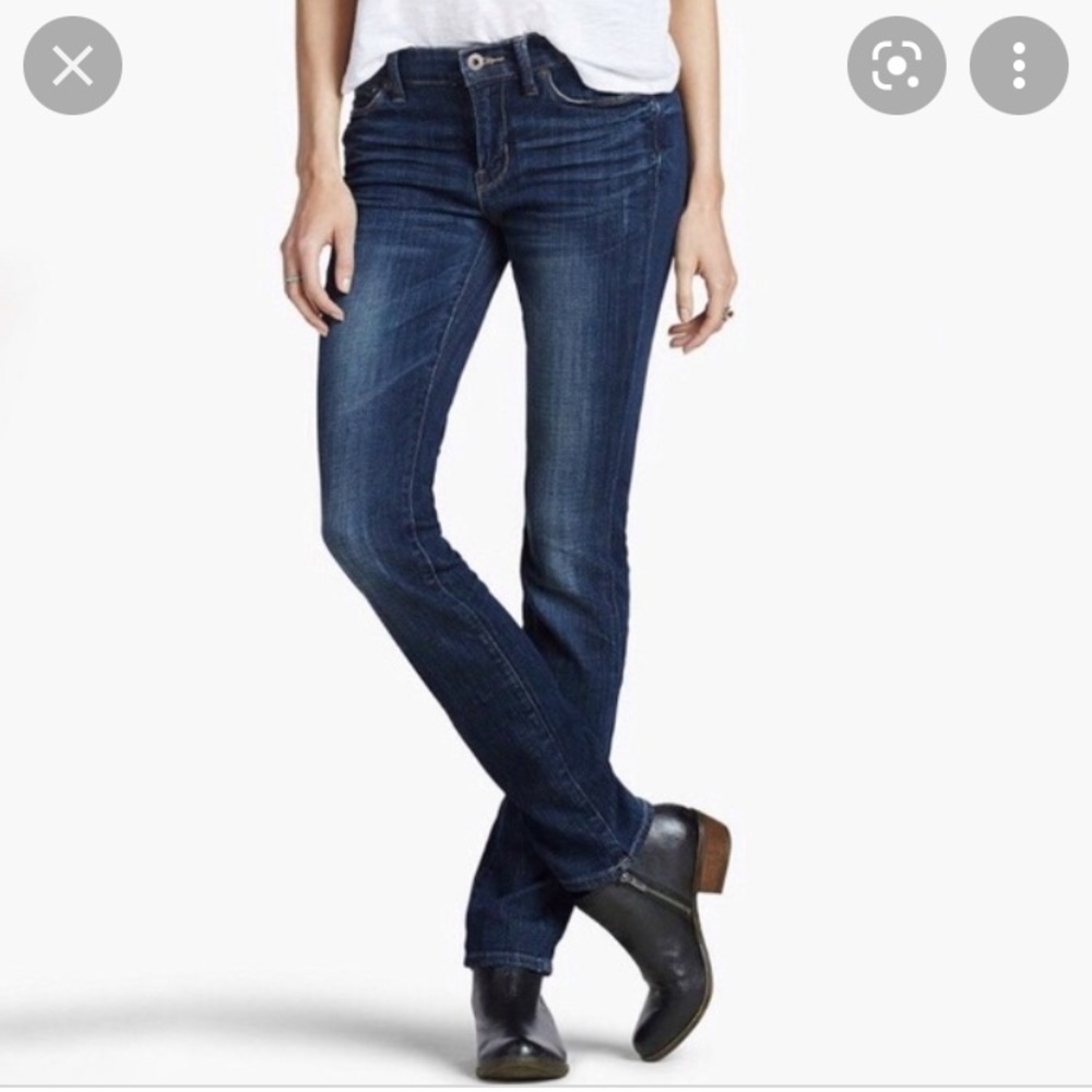 Lucky Brand Brooke Straight dark wash mid rise jeans Size 2/26